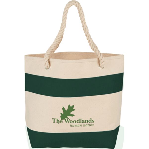 Rope Handle 16oz Cotton Canvas Tote Thumbnail